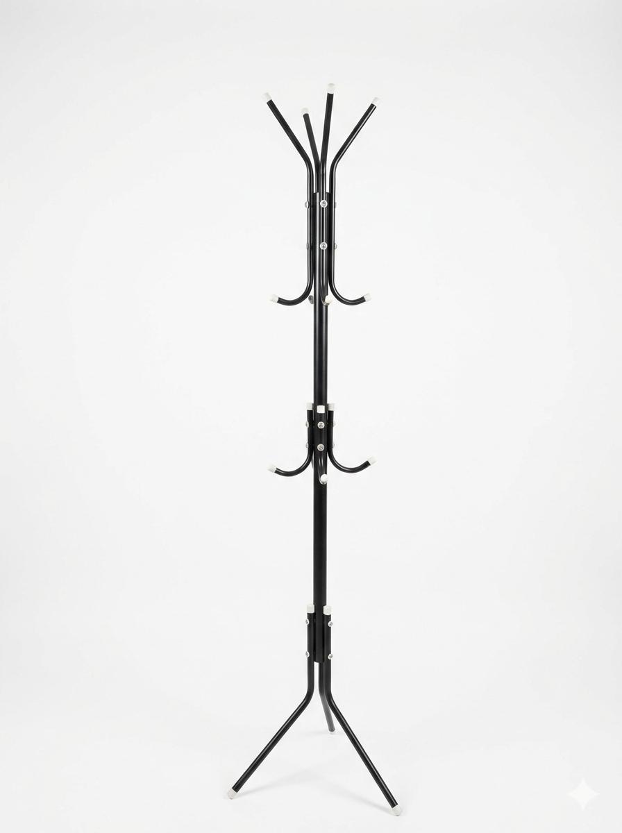 Offener Kleiderständer aus Metall mit Ablage